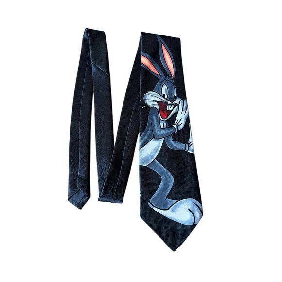 Vintage 1997 Warner Bros. Looney Tunes Bugs Bunny Men's Necktie 4 X 57 - Picture 2 of 8